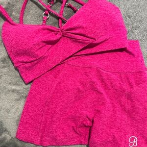 Bombshell Sportswear Shorts and Sports Bra Set